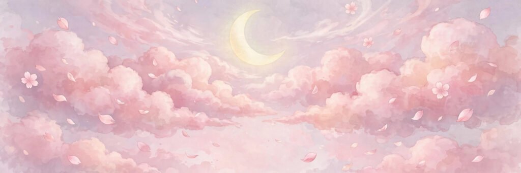 Pastel aesthetic banner artwork for cool Discord names with a soft dreamy vibe
