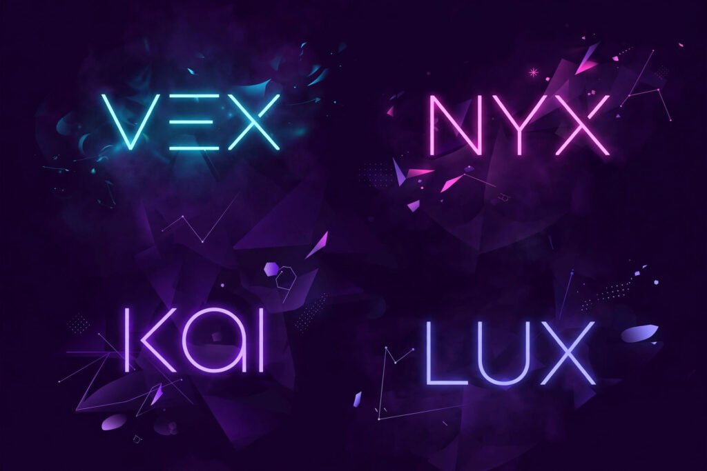 Pro gamer username ideas displayed on an esports stage screen