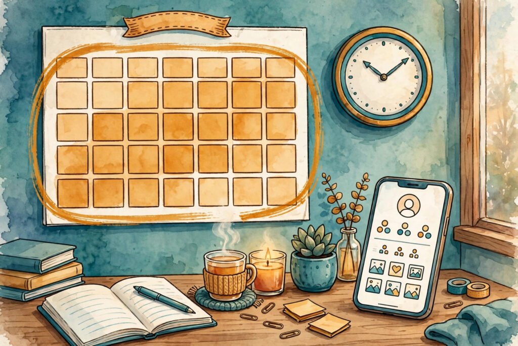Calendar showing the 30-day rule after you change your TikTok username