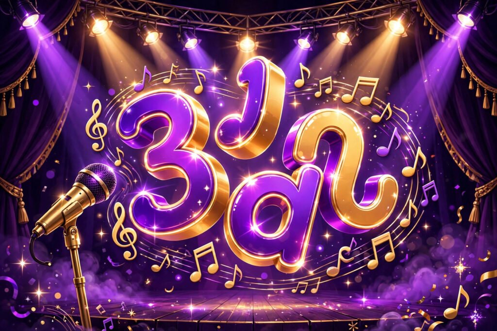 Dance and music TikTok username ideas with headphones and stage lights
