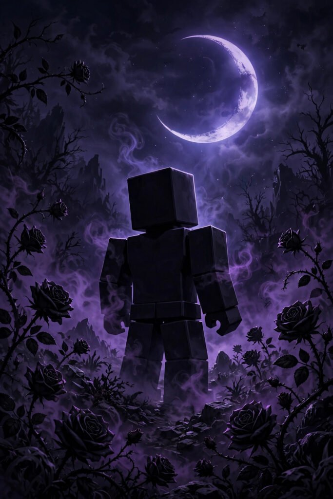 Dark aesthetic Roblox usernames with moody vibes