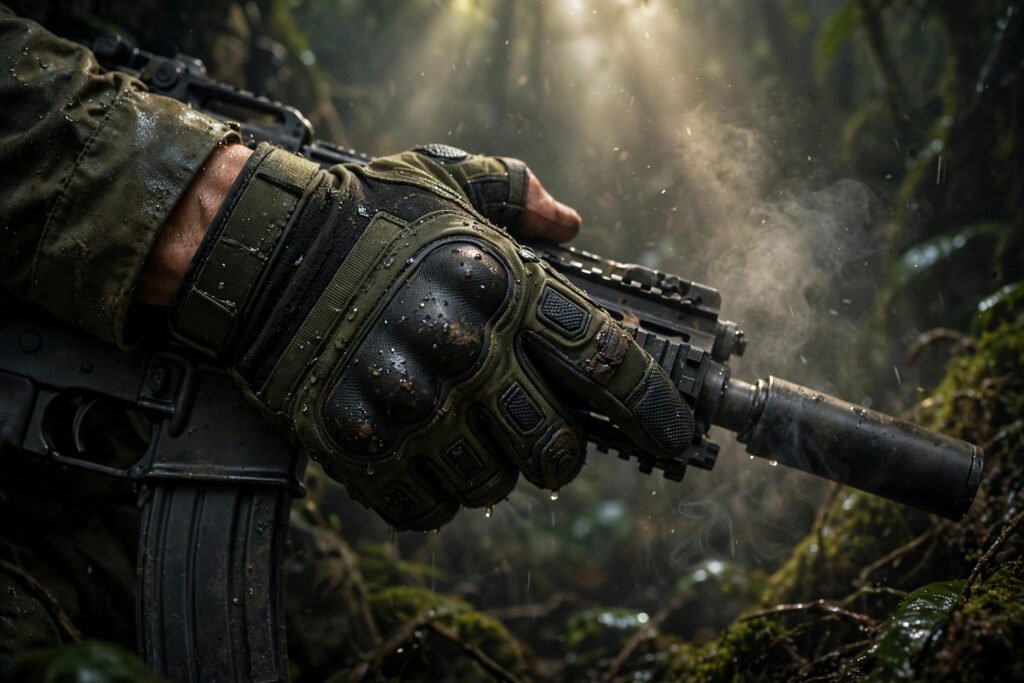 Special forces operator in a dark jungle matching dark CoD username ideas