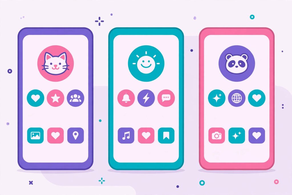 Phone screens showing unique usernames for Instagram, TikTok, Roblox and Discord side by side