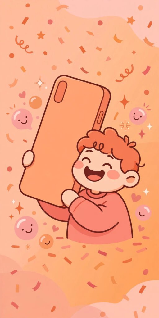 Funny Instagram usernames inspiration board with playful doodles and a phone