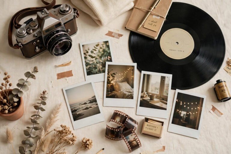 Artsy indie usernames written in a dreamy film photo style