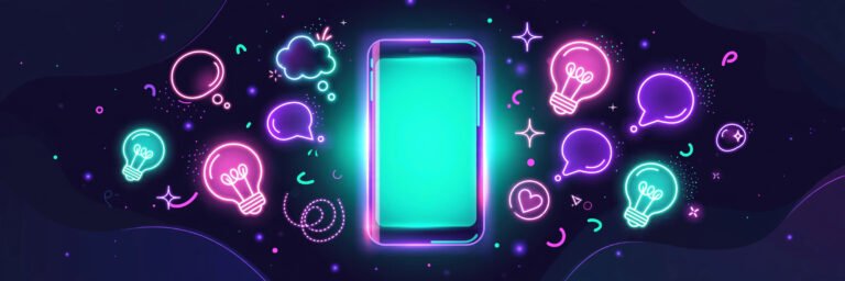 Collage of unique usernames ideas floating around a phone with social profile handles for 2026