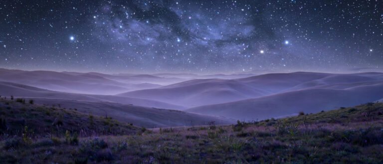 Dreamy night sky full of glowing stars for star usernames