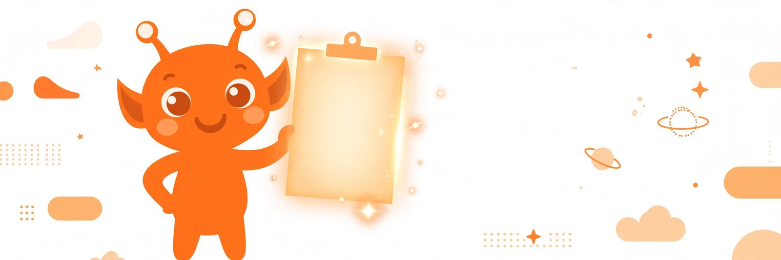 Reddit username ideas with a cheerful orange mascot holding a glowing list of fun usernames