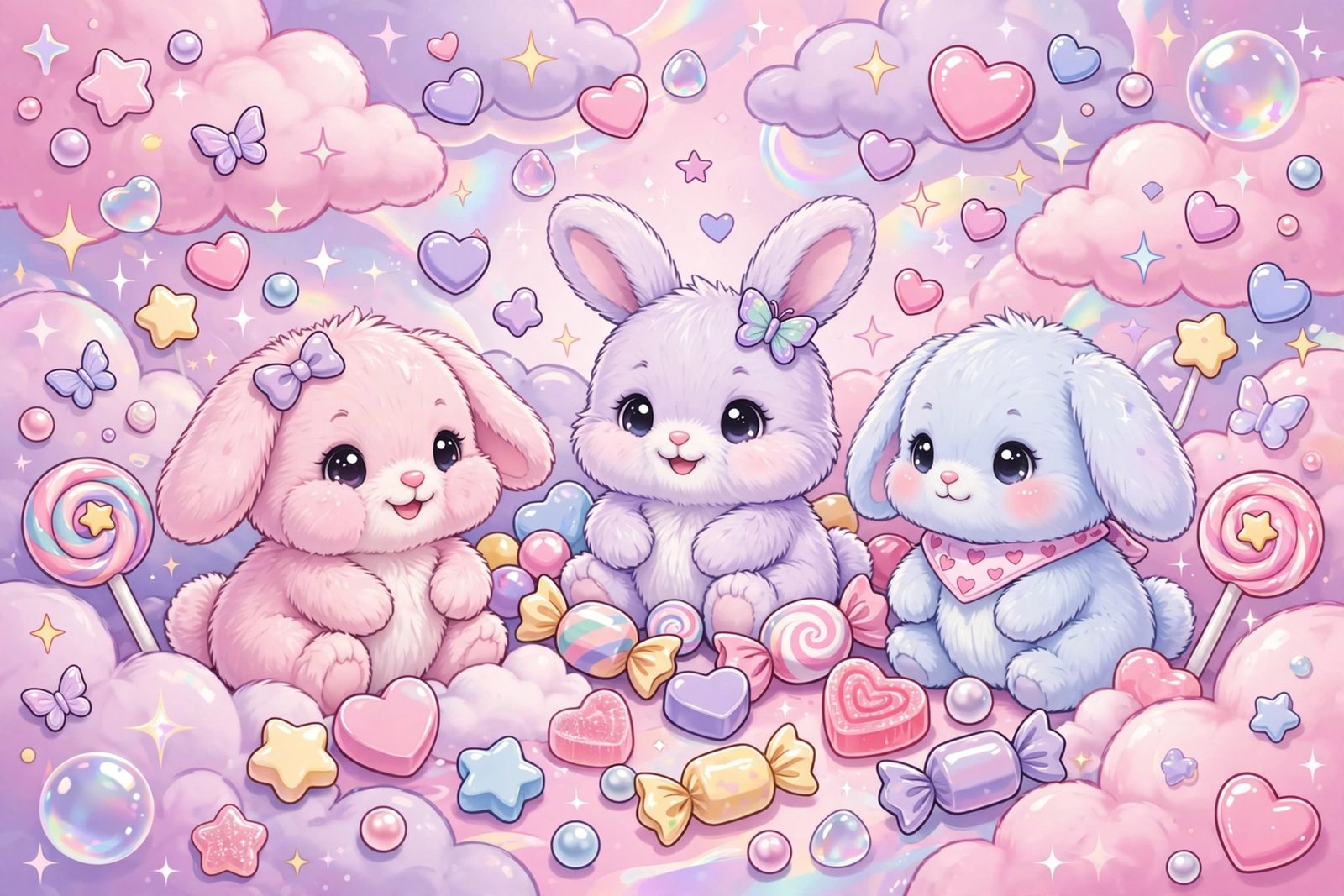 Cute Y2K usernames with pink glitter and bubblegum style graphics