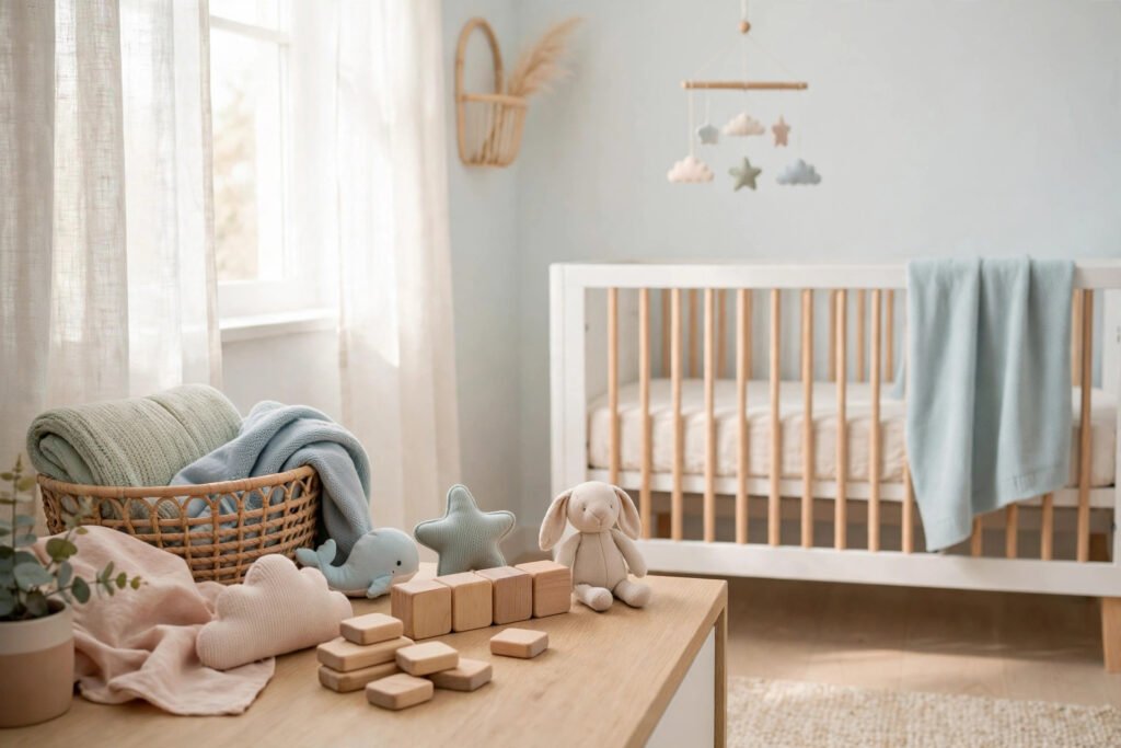 Short modern Persian boy names in clean minimal style with soft pastel colors